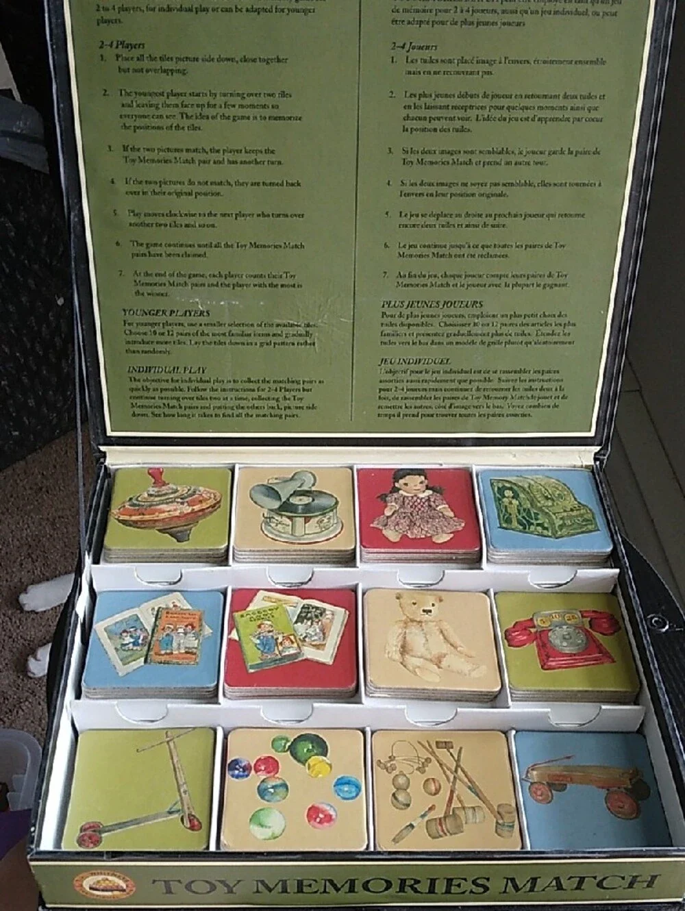 T.J. Whitneys' Traditional Toys Toy Memories Match Card Game
